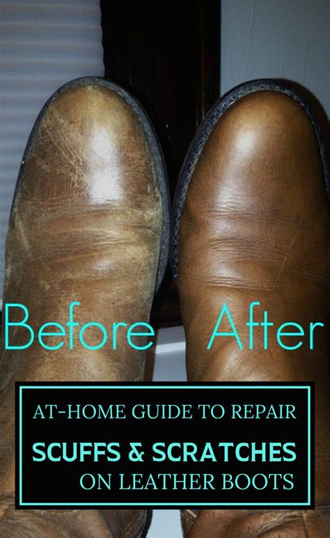 getting scratches out of fake leather shoes|removing scuffs from leather boots.